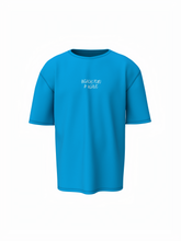 Beach & Waves Unisex Sky Blue Oversized T-Shirt